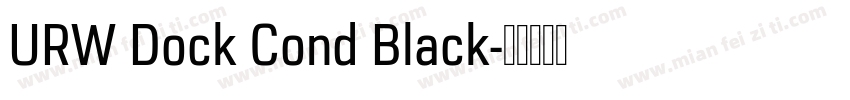 URW Dock Cond Black字体转换